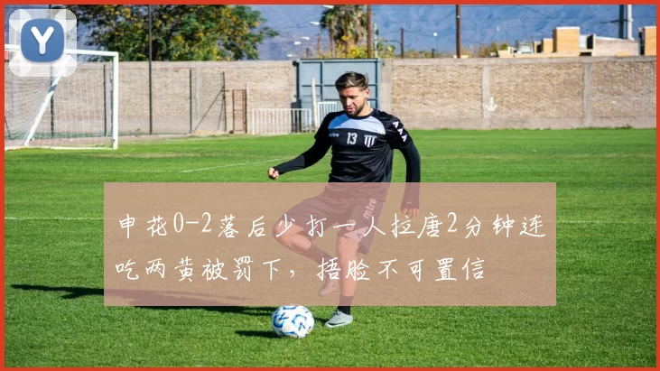 申花0-2落后少打一人拉唐2分钟连吃两黄被罚下，捂脸不可置信